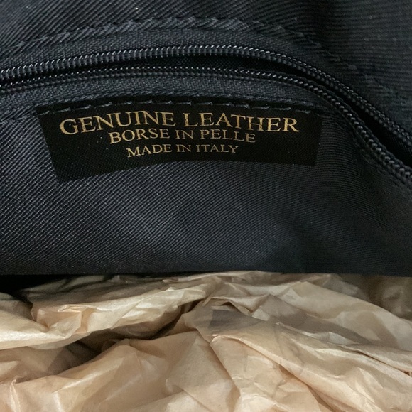 NWT Lisa Minardi Croc Embossed Leather Satchel/Bag - Picture 9 of 10